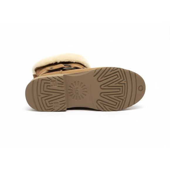 UGG Australia Cedric Bike Ankle Boots Chestnut Suede Women’s Rare Size 10.5 - Picture 9 of 10